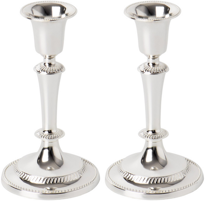 실버 1봉 촛대 13 cm 2개 테이퍼 양초용