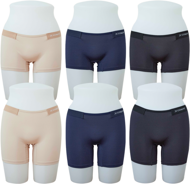 허리가 편한 여성 데일리핏 드로즈 숏 3종 / 롱 3종 팬티 말림 없는 여성 속옷 세트 코어핏 허리앤패인티