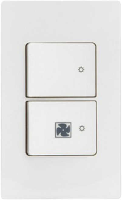 제일전기 디노 화이트 단로2구 환풍기 스위치, 1개