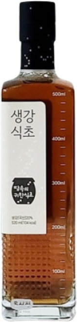 초산정 생강식초 오곡명초 천연발효 3년숙성 520ml, 1개