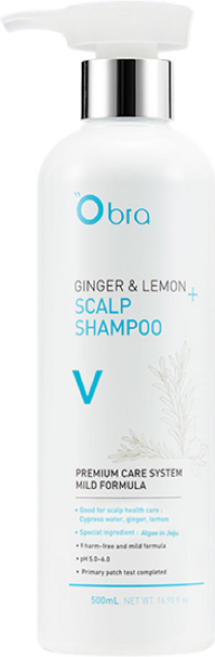오브라 진저 앤 레몬 샴푸 볼륨 500ml 두피샴푸 탈모기능성샴푸 쿨링샴푸, 1개