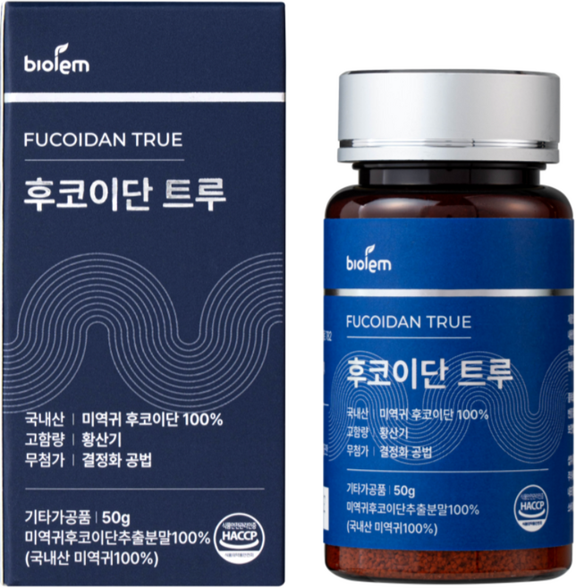 바이올렘 후코이단 트루 국내산 미역귀 100% 후코이단, 1개, 50g