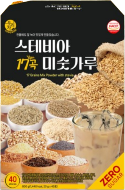 우리차 스테비아 17곡 미숫가루 40p, 1개, 800g