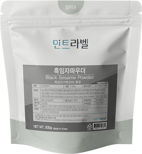 민트라벨 흑임자 파우더 500g, 1개입, 1개