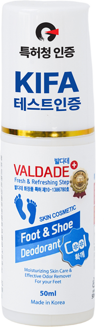 발다데 플러스 풋케어 발냄새 제거, 1개입, 50ml, 1개