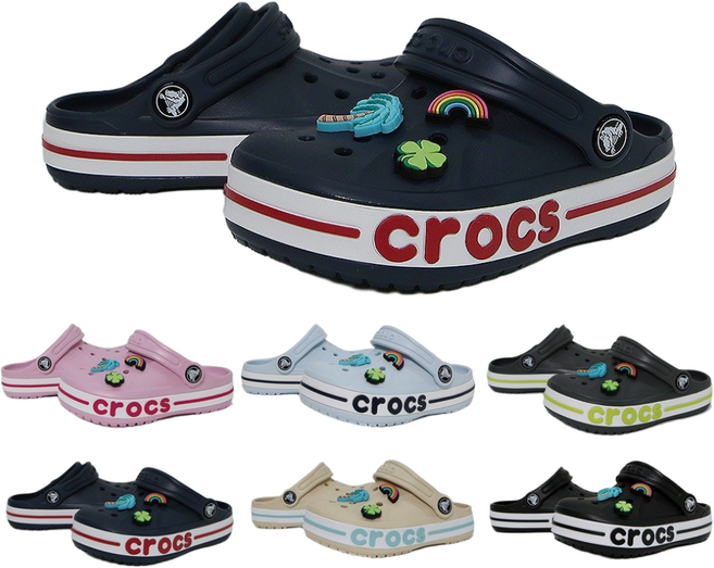 CROCS 정품 크록스 바야밴드 클로그 키즈 토들러 레츄 악세사리