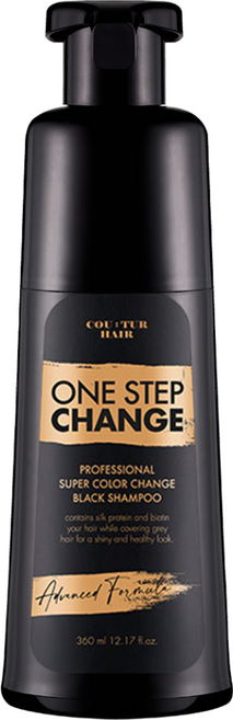 꾸띄르 헤어 프로페셔널 슈퍼 컬러 체인지 블랙 염색샴푸 360ml 꾸띄르, 1개