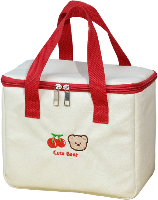 베러브라이트 보온 보냉백 도시락 가방, 체리베어