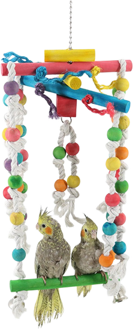 공심 앵무새 밧줄 대형 그네