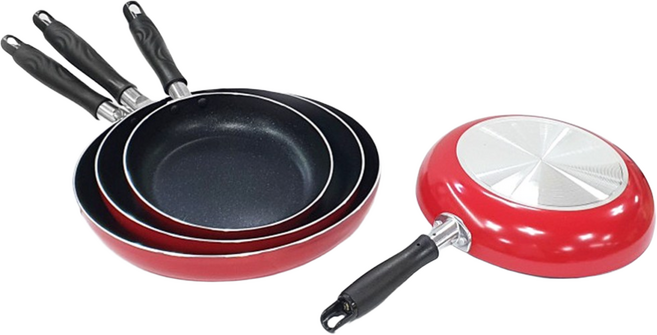 유진 마블 코팅 베이직 프라이팬, 18cm, 1개