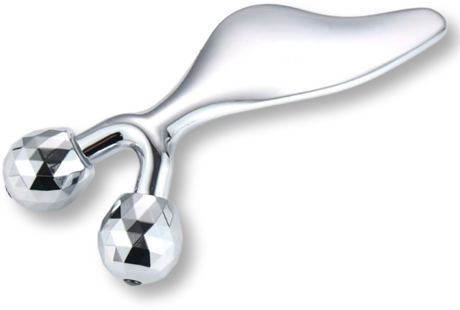 플로렌스 얼굴 괄사 마사지기 롤러 하트형, 1개