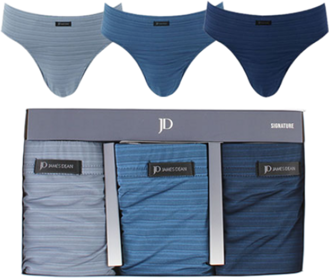 블링푸루 제임스딘 남자 삼각 팬티 폴리 변화직 편안한 삼각팬티 브리프 3매입 Z11