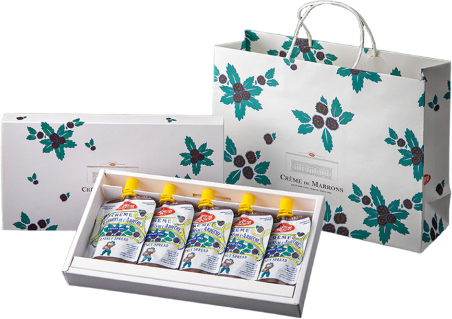 크렘드마롱 밤잼 쁘띠 2 선물세트 + 쇼핑백, 1개, 425g