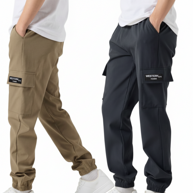 오로꼬 1+1 남자 밴딩 플렉스 조거팬츠 카고