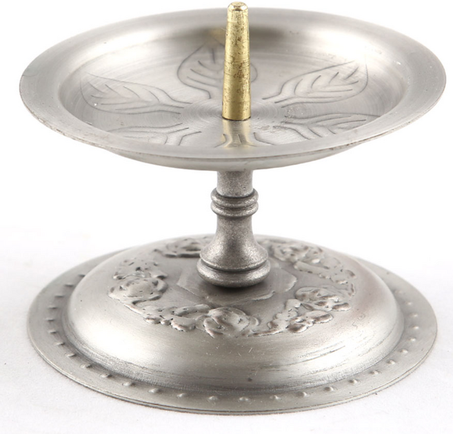 deco 낙엽촛대 장식 테이블촛대 캔들 초받침 인테리어소품 장식소품, 주석, 160g