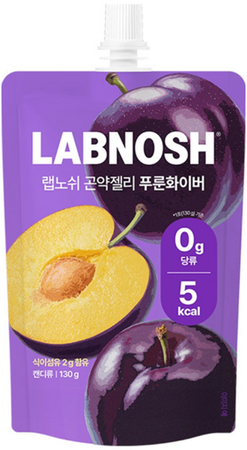 랩노쉬 곤약젤리 푸룬화이버, 15개, 130g