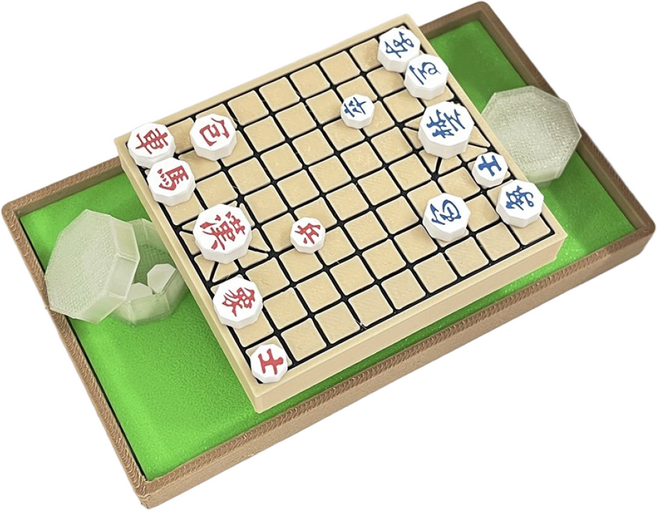 마마캣츠 MMC 보드게임 미니어처 장기판 세트 납골당 꾸미기 추모 인테리어 장식 소품, 장기+받침대세트, 1개