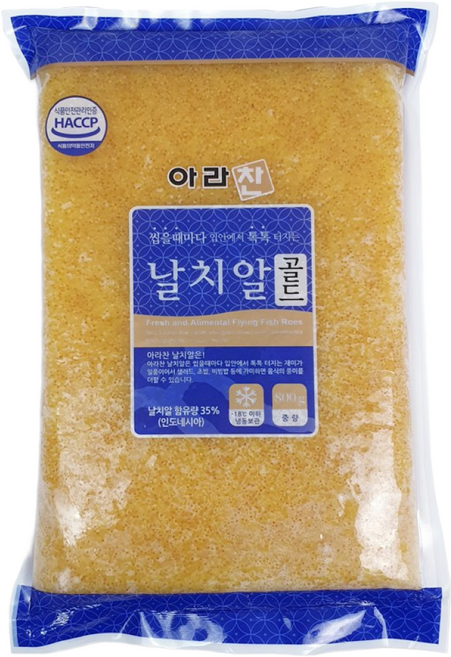 해물총각 날치알 800g 골드 레드 그린 블랙, 1개, 대용량800g 골드(아라찬)