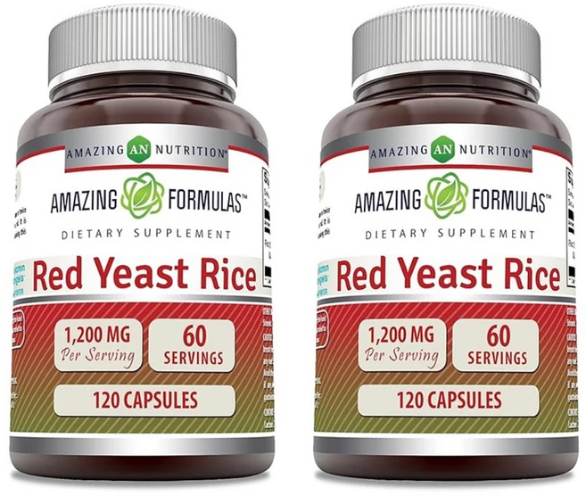 어메이징뉴트리션 레드이스트라이스 홍국쌀 120캡슐 2통, 2개, 120정 - 쿠팡