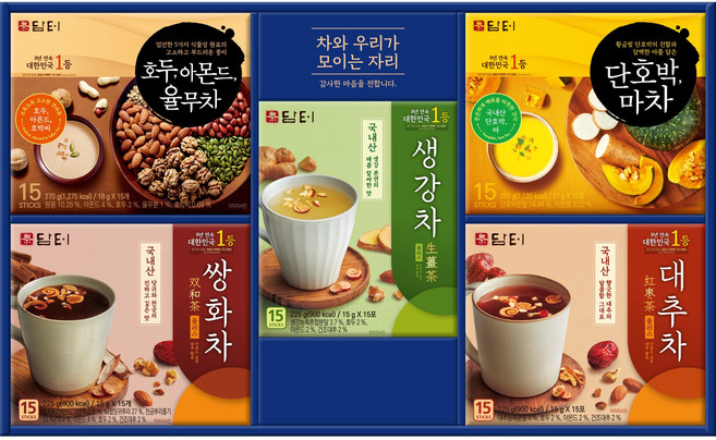 담터 다정종합세트세트, 1개, 차 5종