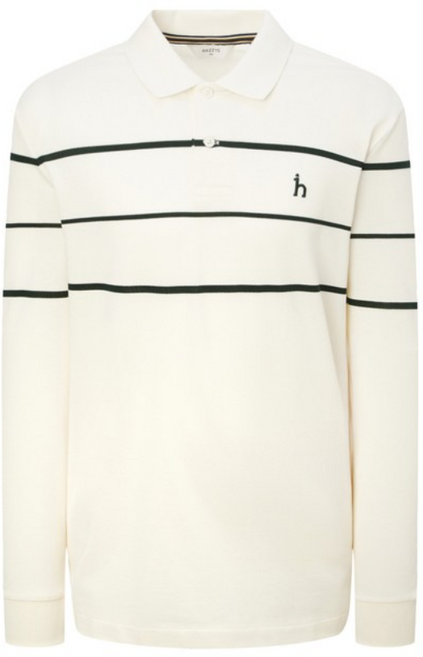 헤지스 남성용 스트라이프 긴팔 카라 티셔츠