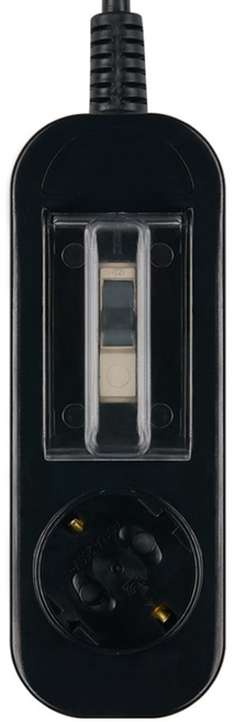 보에담 배선 고용량 멀티탭 1구, 1.5m, 블랙, 1개