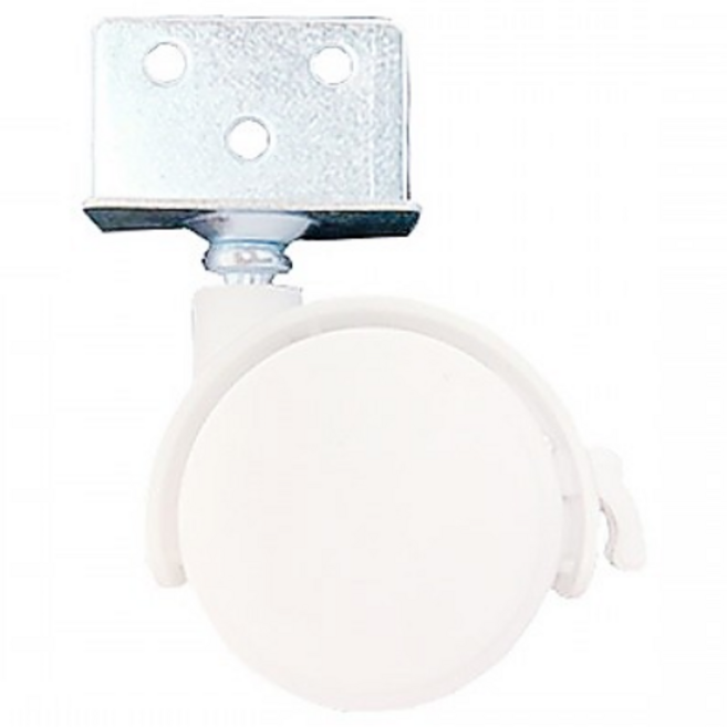 측면고정 화이트바퀴 이케아아기침대바퀴 책상바퀴 서랍바퀴 가구바퀴, 화이트