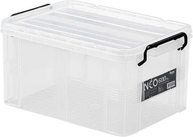 코멕스 네오박스 600 반투명 리빙박스, 1개, 화이트