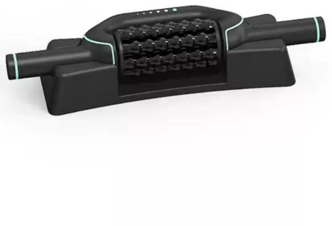 NANWEI 전동 롤러 마사지기 6단계 조절 전신 근육이완 다리 종아리 허리 마사지, 블랙