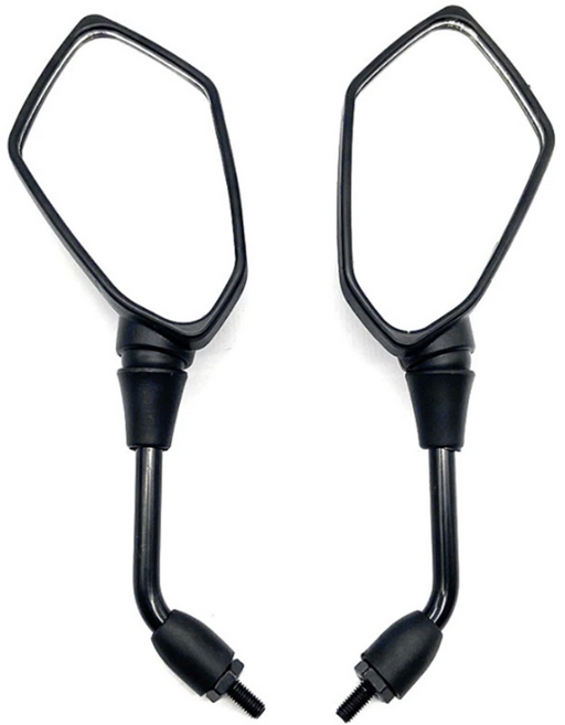 발통마켓 오토바이 백미러 10mm 전동킥보드 사이드미러 자전거 안전거울, 1세트