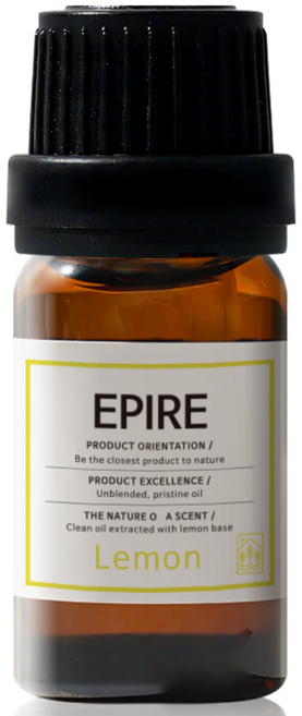 에피레 천연 아로마 에센셜 오일 원액 100%, 1개, 10ml, 레몬
