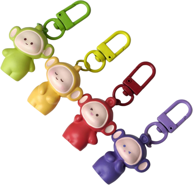 루시마켓 아이좋아 키링 DIY 4종 세트, 보라돌이, 뚜비, 나나, 뽀, 1세트