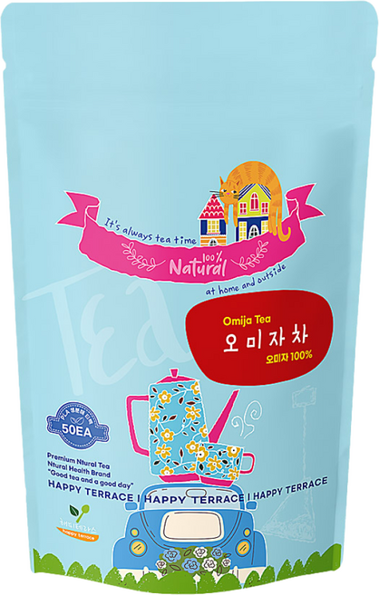 국산 오미자차 50티백, 1g, 1개, 50개입