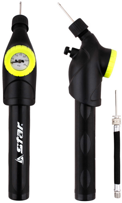 스타스포츠 공펌프 양방향 압력게이지 펌프 (XA1085) /축구공 농구공 바람넣기, 단품, 1개