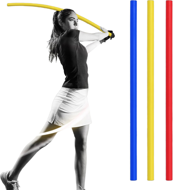 골프 스윙 리듬연습 유연한 라텍스 폼 파워바 실내스윙연습 몸통스윙 골프 스윙연습기 스윙트레이너, 블루, 1개