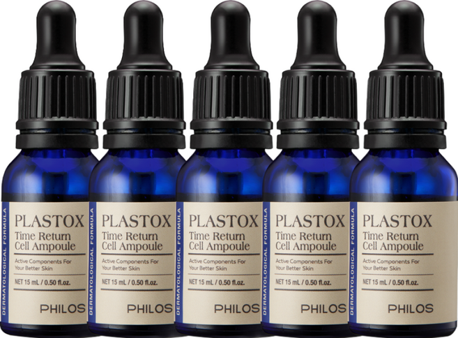 [필로스화장품] PLASTOX 타임리턴 셀 앰플, 5개, 15g