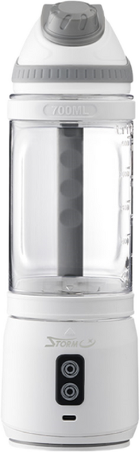 스톰 휴대용 무선 블렌더 700ml 대용량과 진짜 강력 파워 최초 양방향 회전 포터블 소형 믹서기 텀블러 WNSB-A11PRO, 단품, 화이트