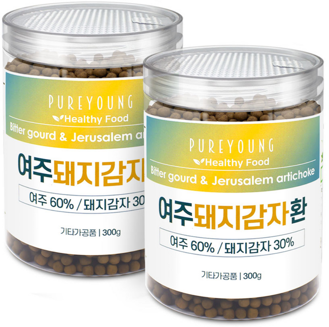 퓨어영 국산 여주 돼지감자환 300g, 2개