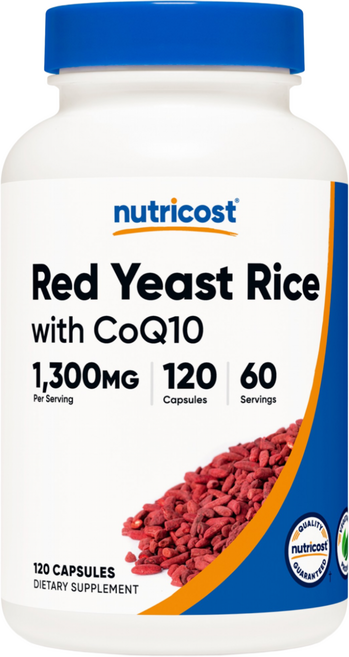 뉴트리코스트 레드 이스트 라이스 1300mg CoQ10 캡슐, 120정, 1개