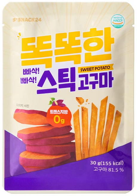 (신상품) 스낵24 똑똑한스틱 고구마 30g 10개