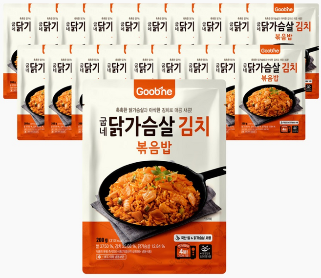 굽네 닭가슴살 김치볶음밥 200g, 20개