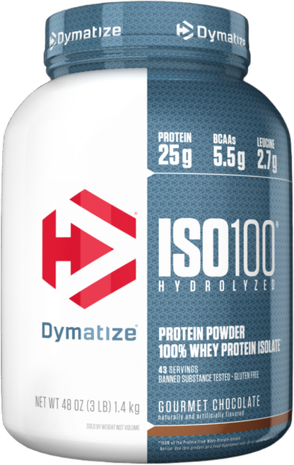 다이마타이즈 ISO 100 웨이 프로틴 파우더 단백질 보충제, 1.4kg, 1개, 고메 초콜릿(Gourmet Chocolate)