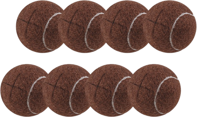 HGA 테니스공 의자 발커버, 8개, 갈색