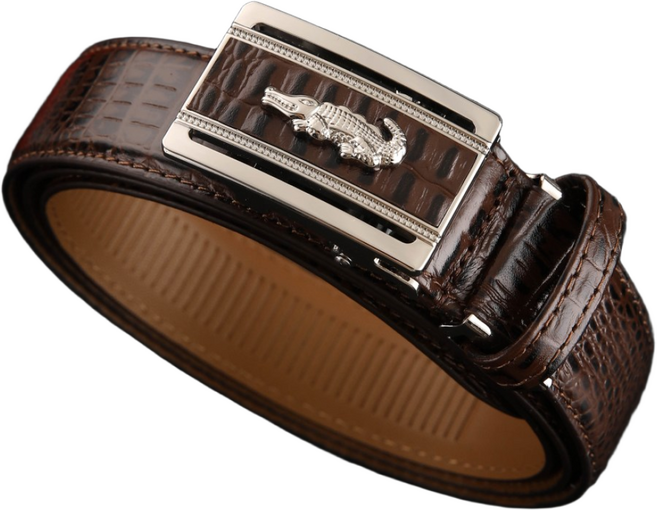 크리스찬케리 남성 명품 악어 무늬 가죽 정장벨트 자동 허리띠 혁띠 벨트