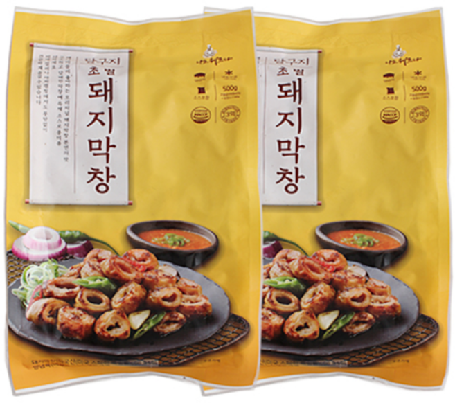 달구지푸드 달구지막창 초벌돼지막창 500gX2팩, 1개, 500g