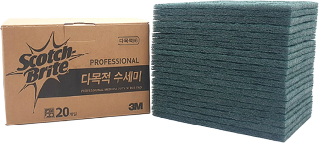 3M 3M 스카치브라이트 다목적96 수세미 20개입, 1개