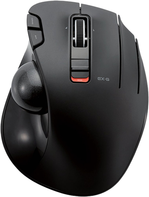 ELECOM M-XT2DR 무선 트랙볼 마우스, 블랙, M-XT2DR 무선(오른손용)