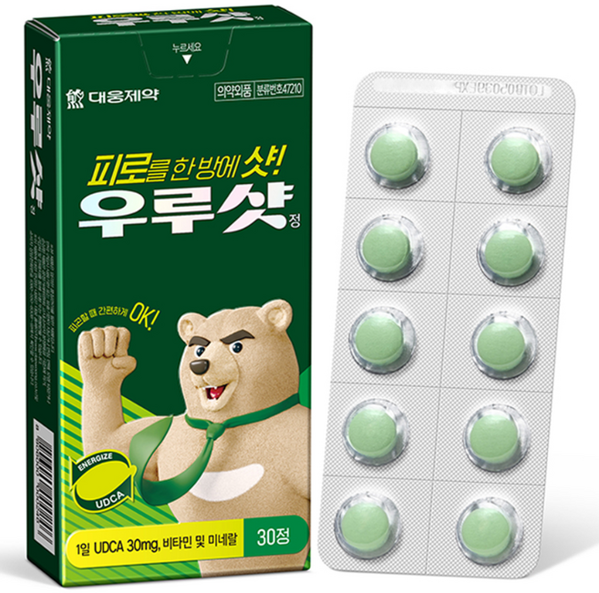 대웅제약 우루샷 정 피로회복제, 30정, 1개