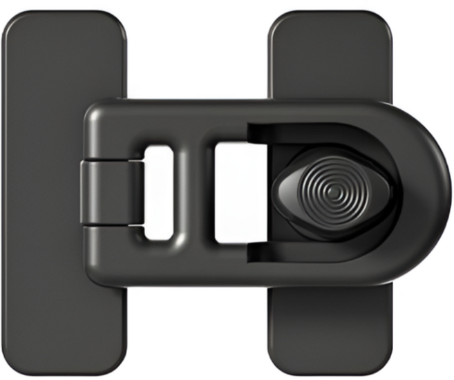 몽빵 냉장고 잠금장치, 블랙, 2개