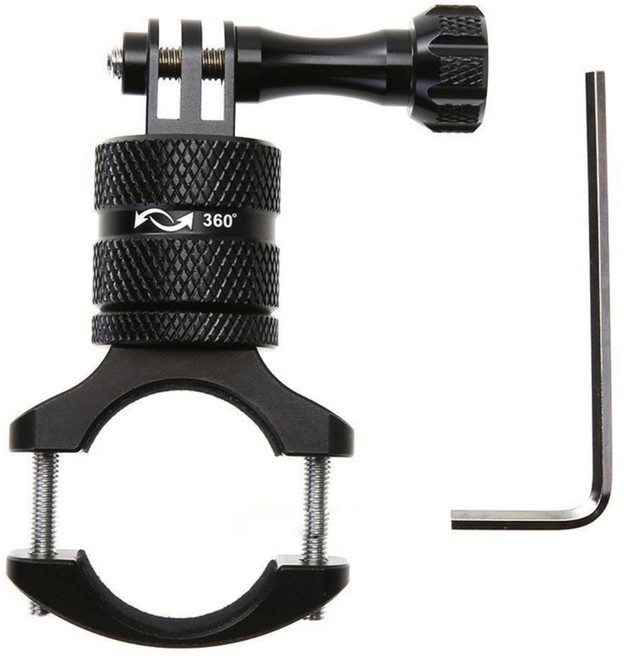 데일리쇼핑 자전거 액션캠 핸들바마운트 고프로 악세사리 알루미늄 셀카봉, 1개